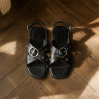 Sandalias Celeste - Negro