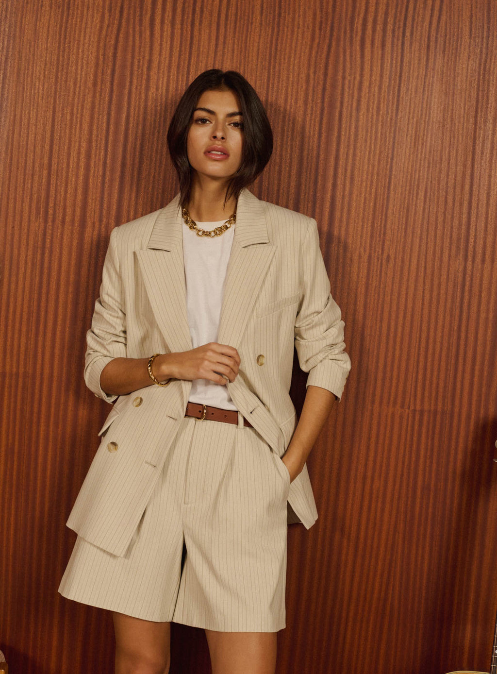 Shorts Pila - Crema