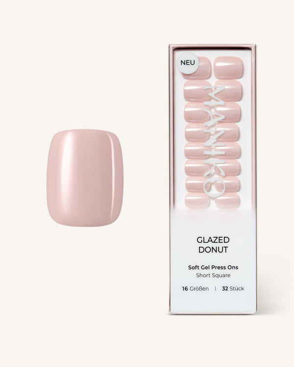 Glazed Donut (Short, Square) - Press Ons