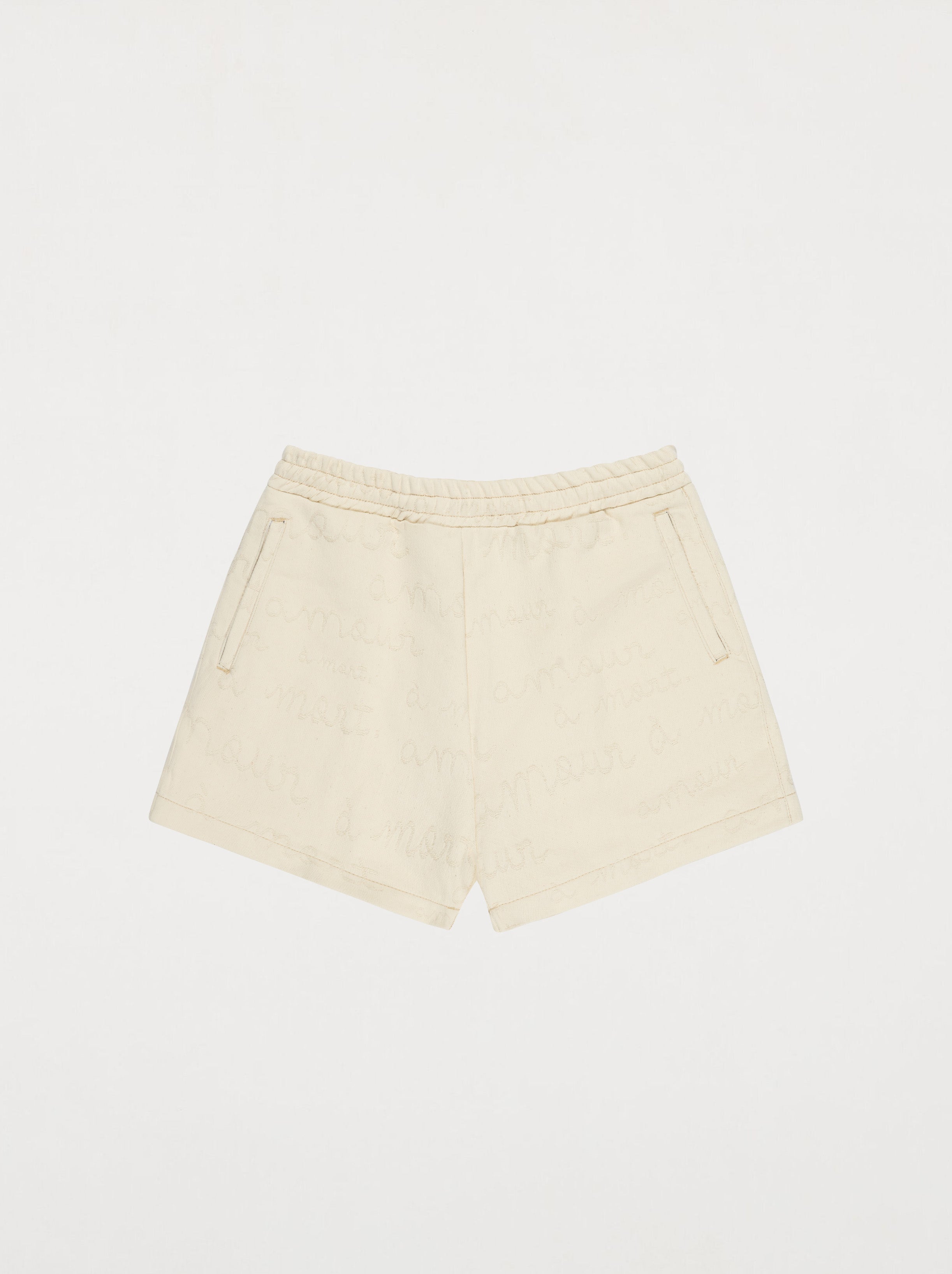 Short Amour Jacquard Écru