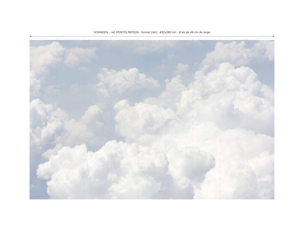 Songeen Panoramic Wallpaper - Blue