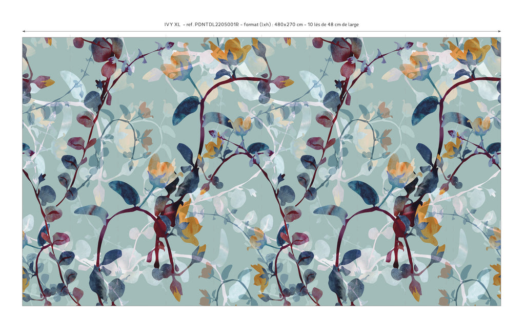 Papier Peint Panoramique Ivy Xl - Multicolore