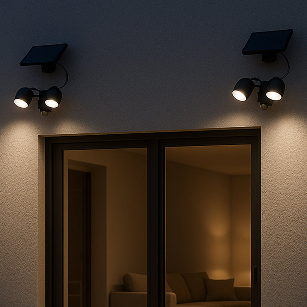 Walee - Solar Floodlight - Plastic - Black