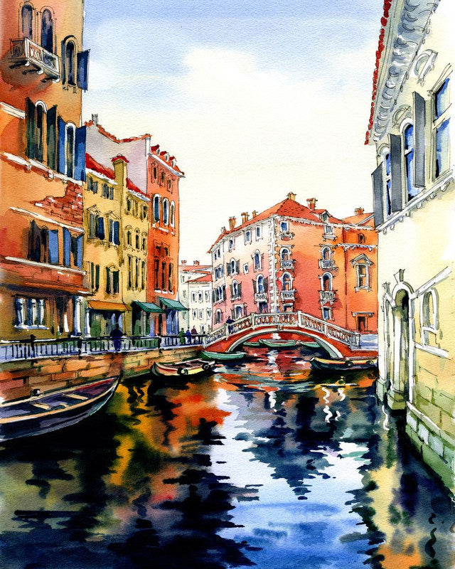 Peinture Par Numéros - Aquarelle De Venise