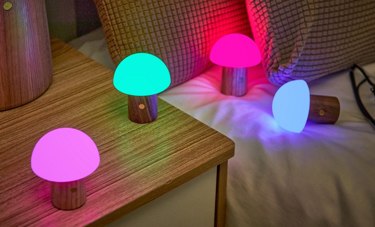 Lampe Champignon Alice - Frêne Blanc