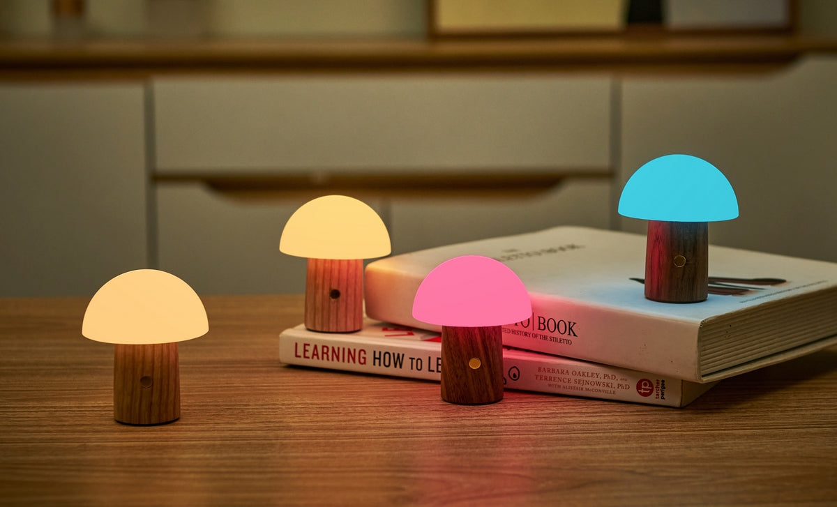 Lampe Champignon Alice - Frêne Blanc