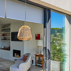 Maya - Suspension Solaire - Polyrotin - Beige