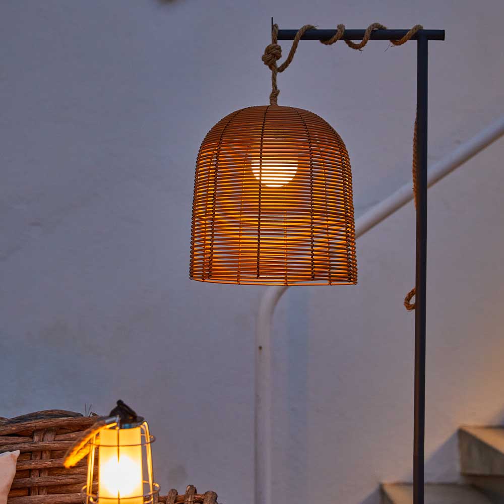 Hang Boheme - Suspension Sans Fil - Polyrotin - Beige