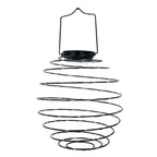 Lámpara colgante solar de metal en espiral micro LED blanco cálido ORION H37cm - REDDECO.com