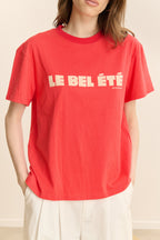 T-Shirt Bel Ete - Rouge