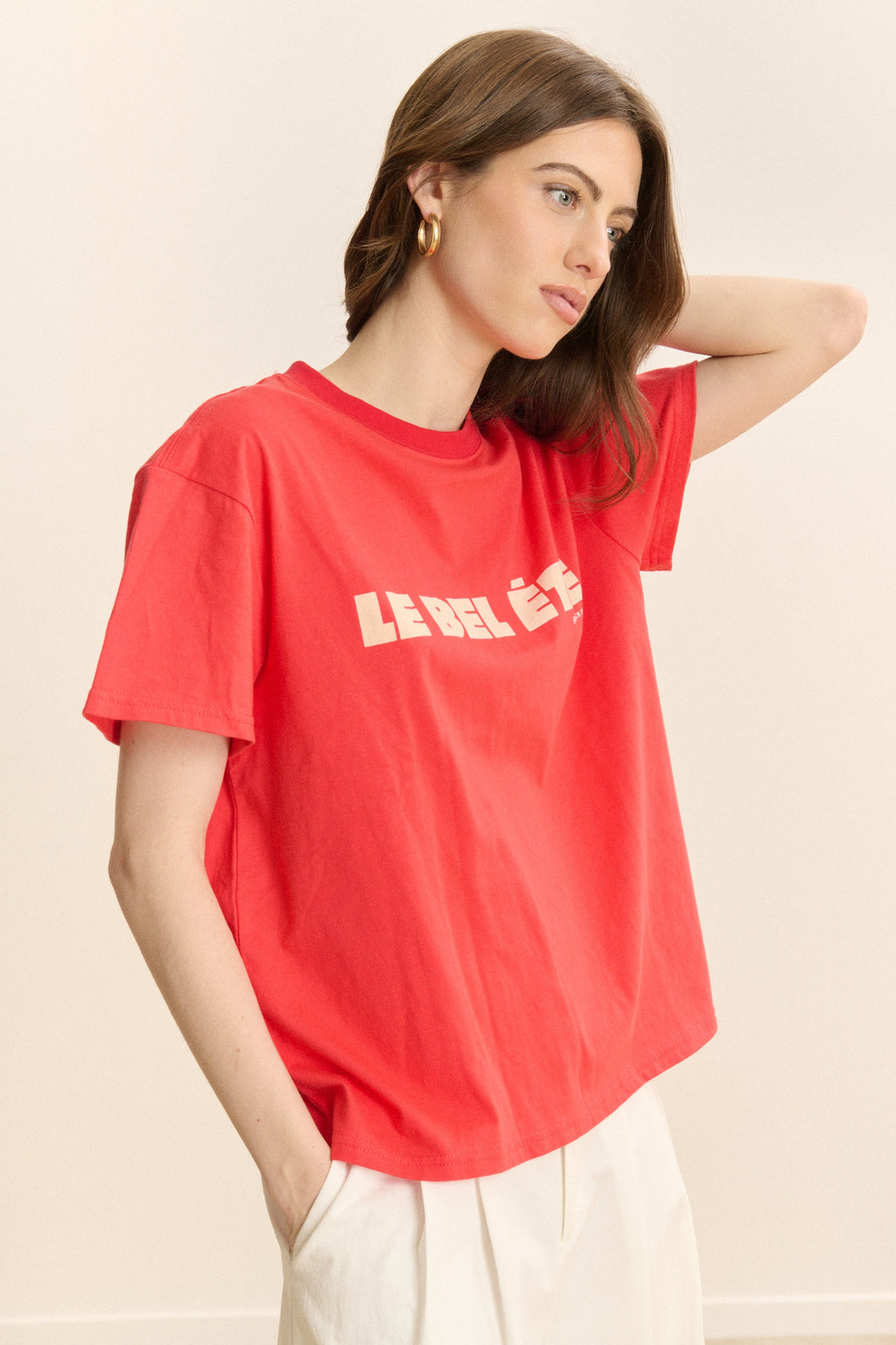 T-Shirt Bel Ete - Rouge