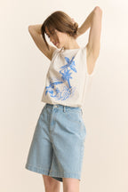 T-Shirt Palmier - Blanc