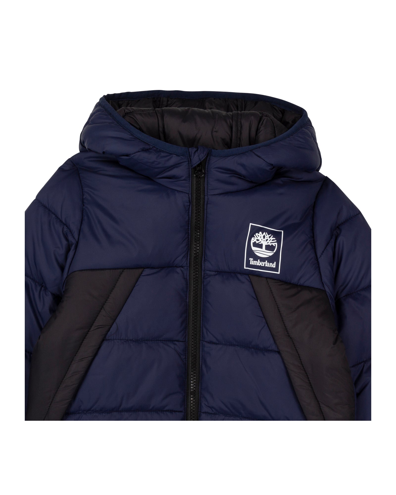Timberland - Chaqueta de plumas con capucha - Azul Indigo - Niño