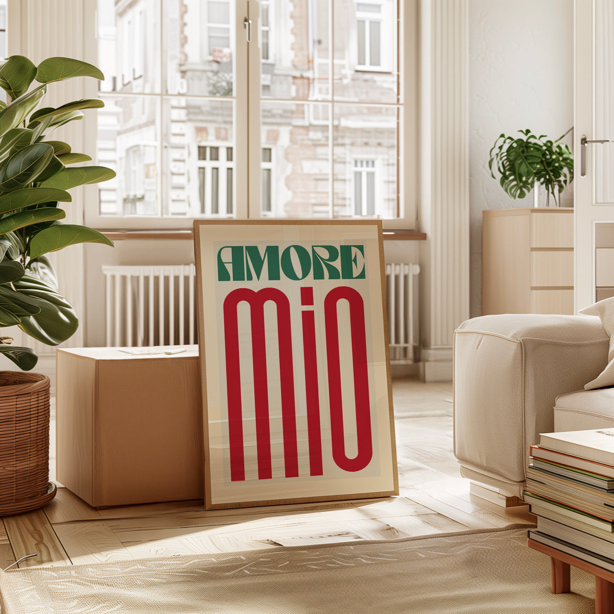 Amore Mio 2 - Gris & Rouge & Vert