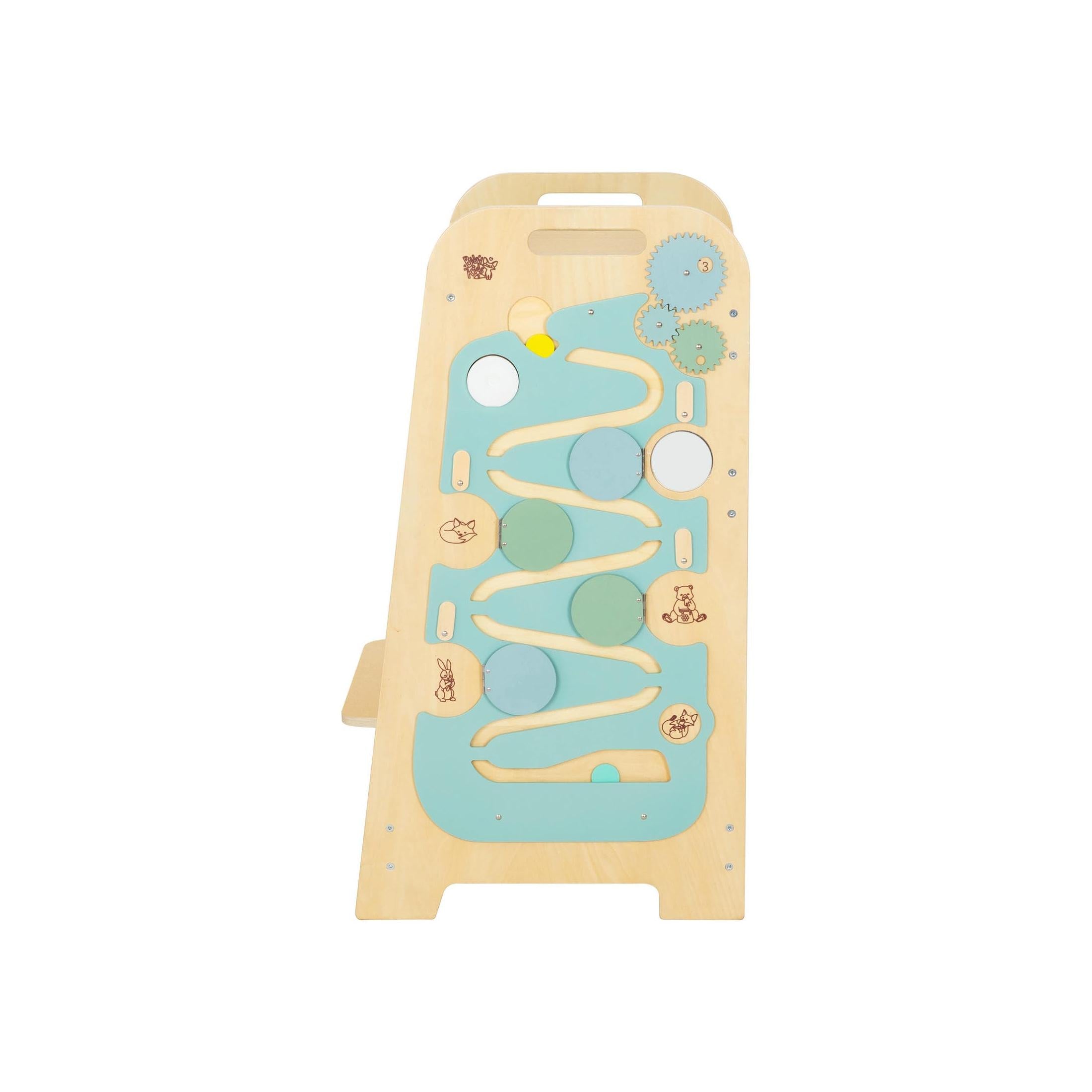 5-in-1 Multifunctional Learning Tower – Play XL Mint & Yellow