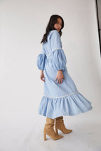 Lesly Long Denim Dress - Denim