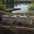 Grande Nappe En Coton Flammé
