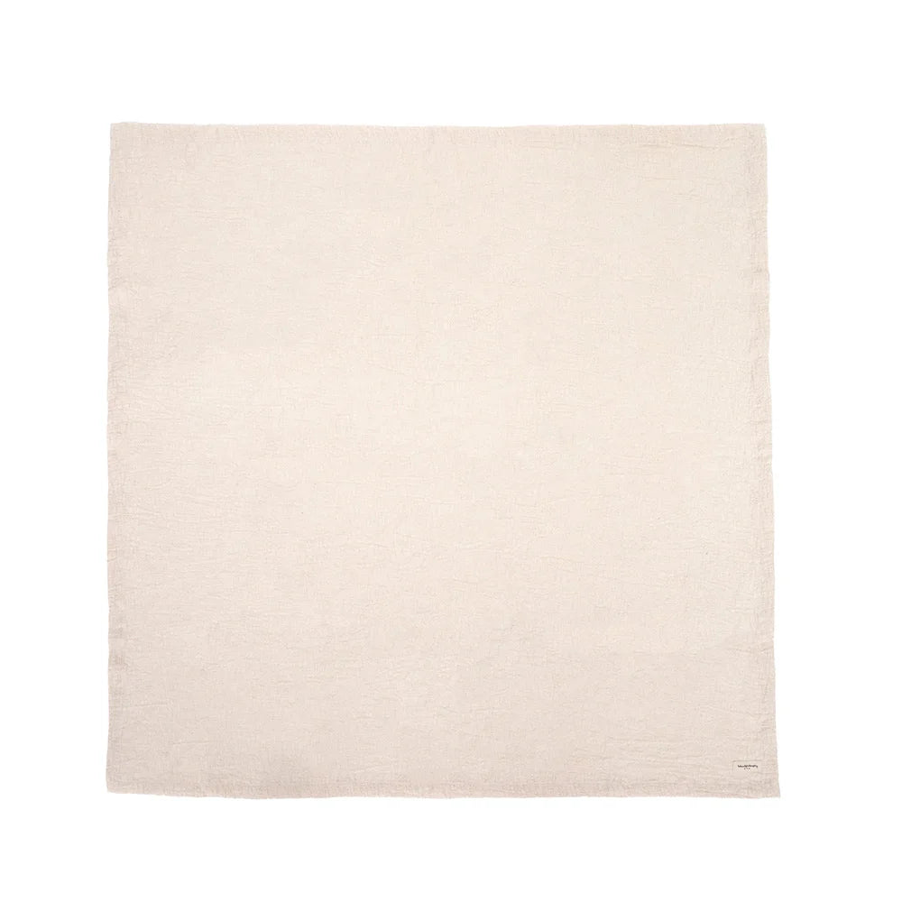 Grande Nappe En Coton Flammé