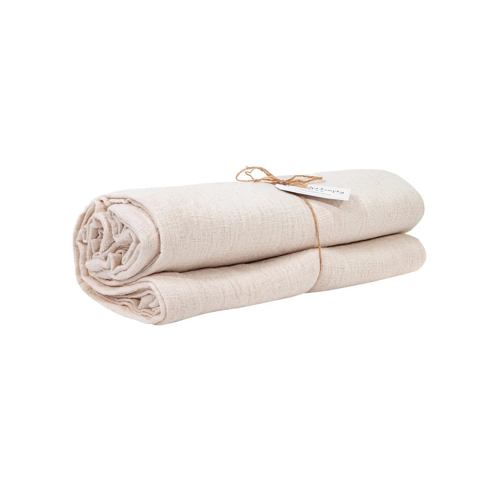 Grande Nappe En Coton Flammé