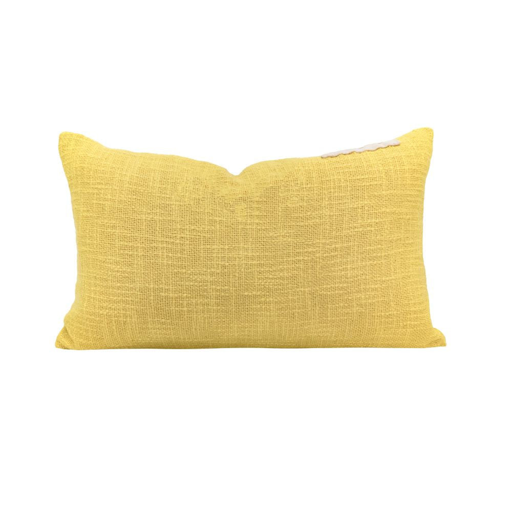 Taichi Flamed Cotton Cushion - Citrus Colour