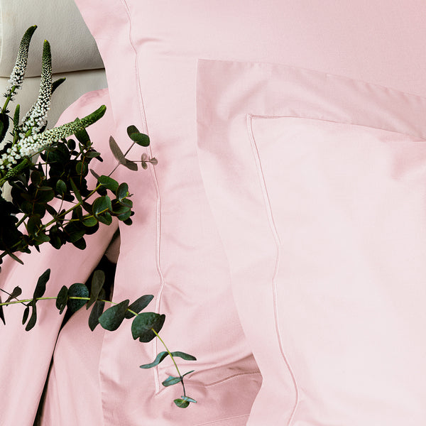 Percale Unie - Funda de Almohada - Rose