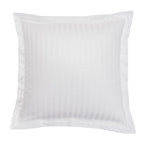 Satén Liso Jacquard - Funda de Almohada - Blanco