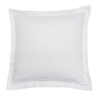 Satén Liso Jacquard - Funda de Almohada - Blanco