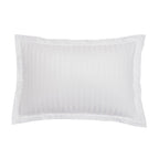 Satén Liso Jacquard - Funda de Almohada - Blanco
