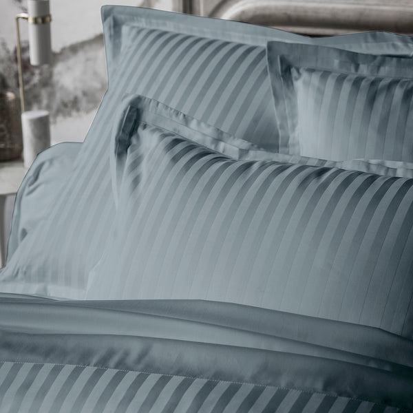 Satin Uni Jacquard - Pillowcase - Mineral