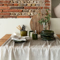 Tandori Cotton Tablecloth - Cement