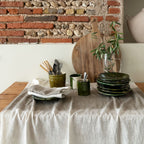Tandori Cotton Tablecloth - Cement