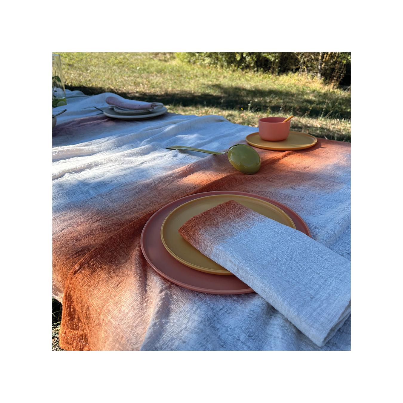 Nappe En Coton - Tandori - Mandarine
