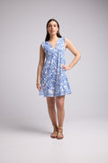 Vestido Corto - Tania Corto - Azul