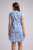 Vestido Corto - Tania Corto - Azul