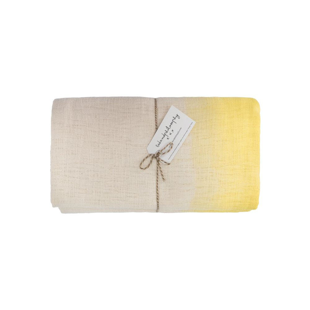 Large Tara Cotton Tablecloth - Citrus