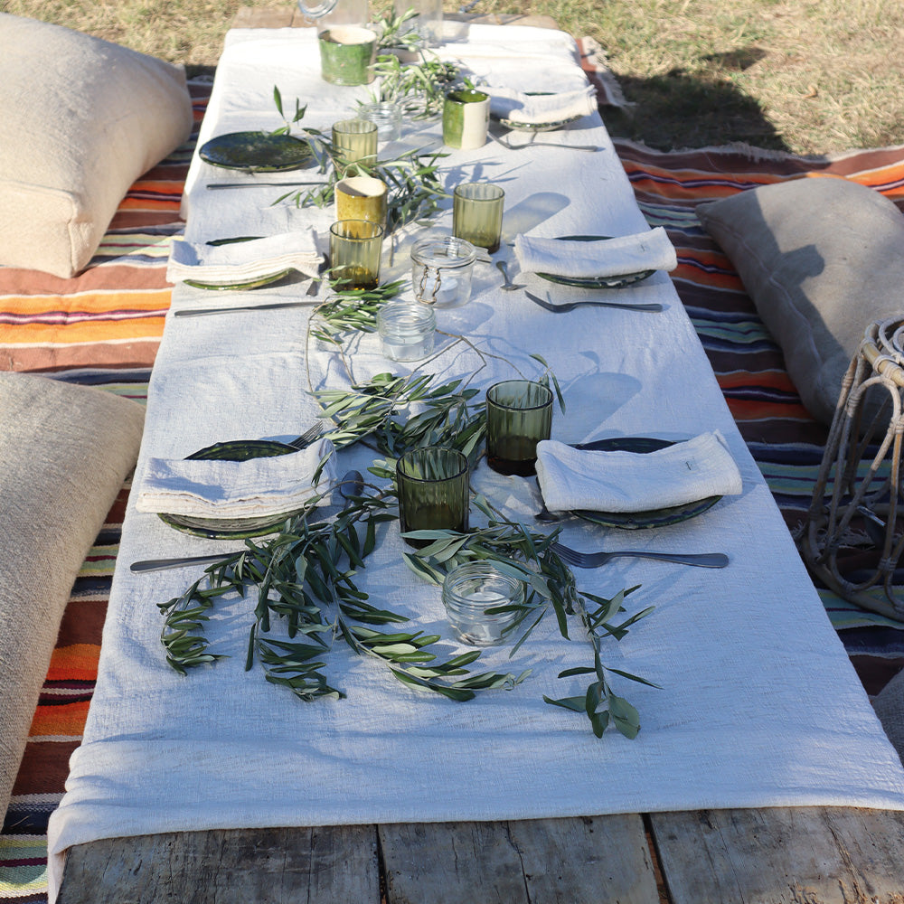 Grande Nappe En Coton Tara - Coloris Ecru