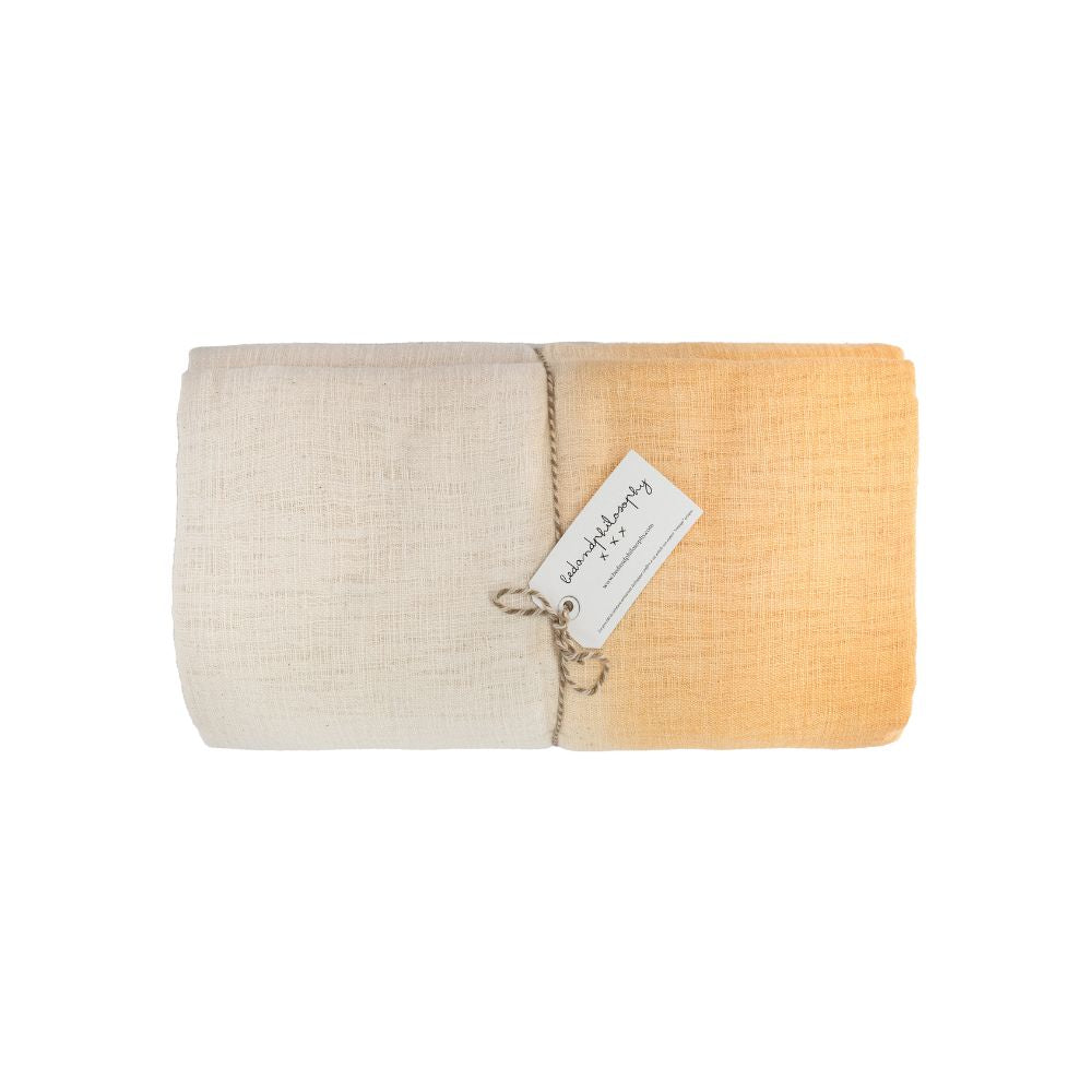 Grande Nappe En Coton Tara - Coloris Marigold