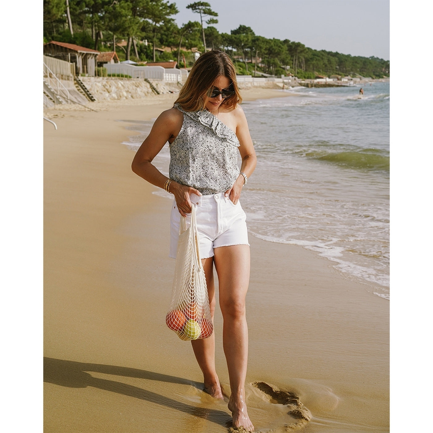 Seven August - Tara Blouse - Sky Bandana