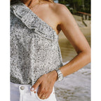 Seven August - Tara Blouse - Sky Bandana