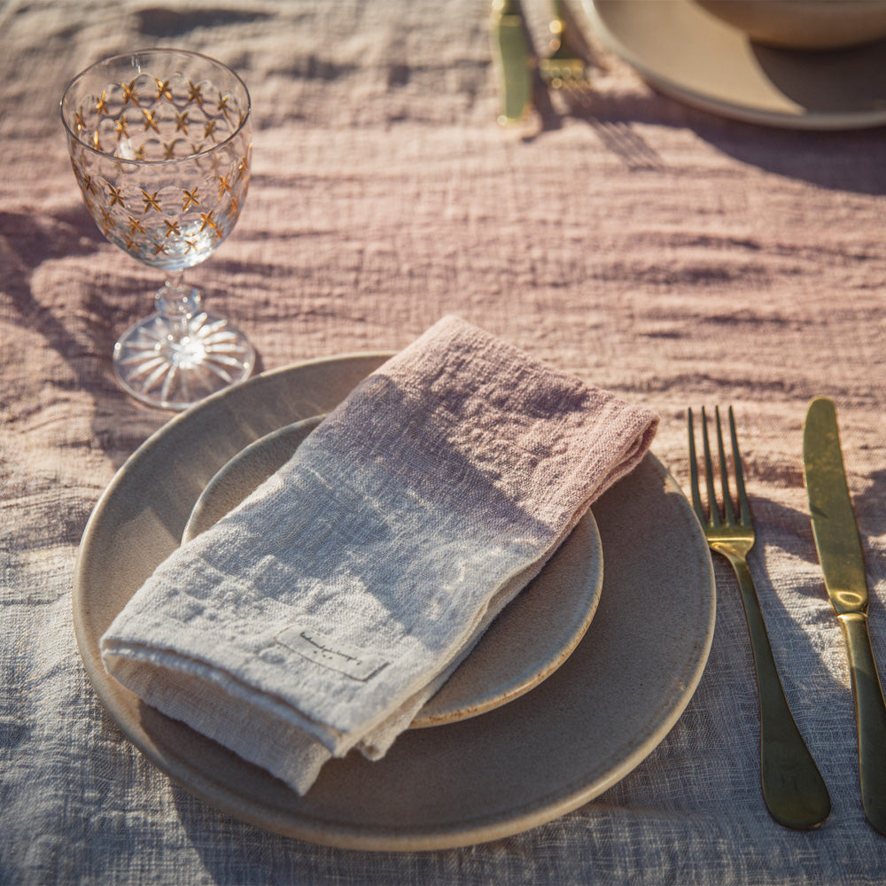 Lot De 4 Serviettes De Table En Coton Tatin - Pink