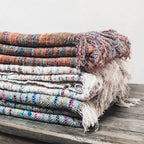 Plaid À Tissage Manuel - Coco - 140X220Cm
