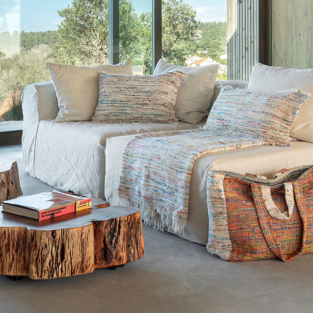 Plaid À Tissage Manuel - Coco - 140X220Cm