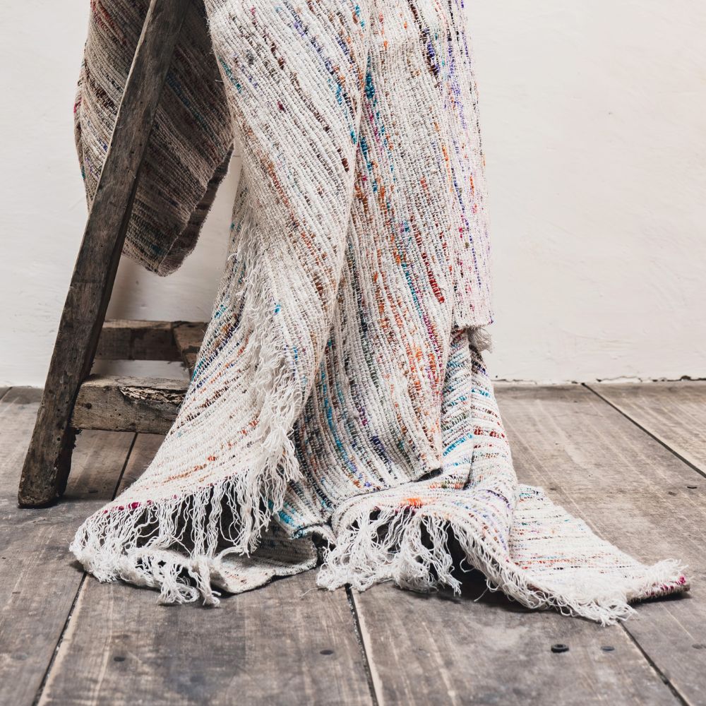Plaid À Tissage Manuel - Coco - 140X220Cm