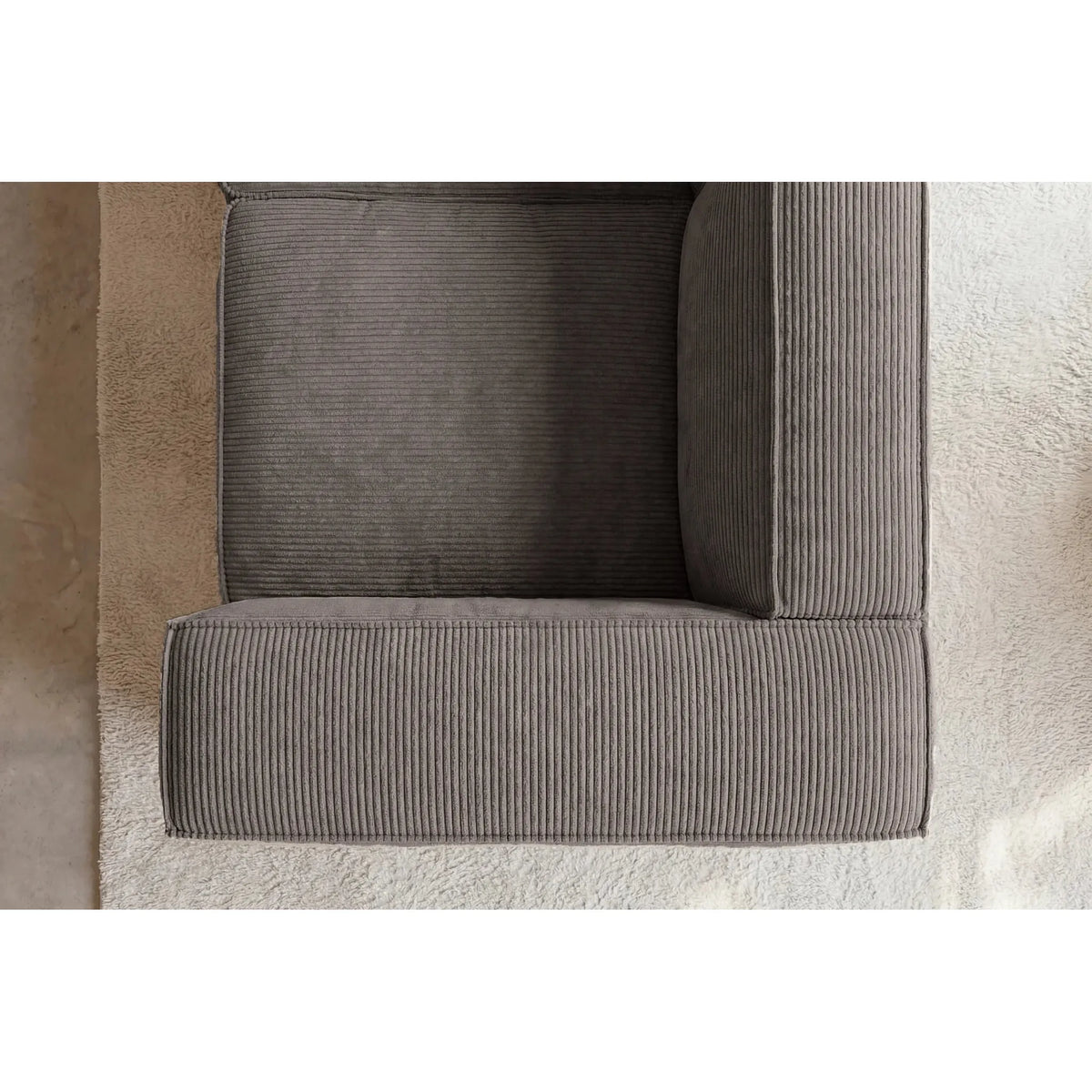 Mini Basil - lille sofa i fløjl - lige sofa