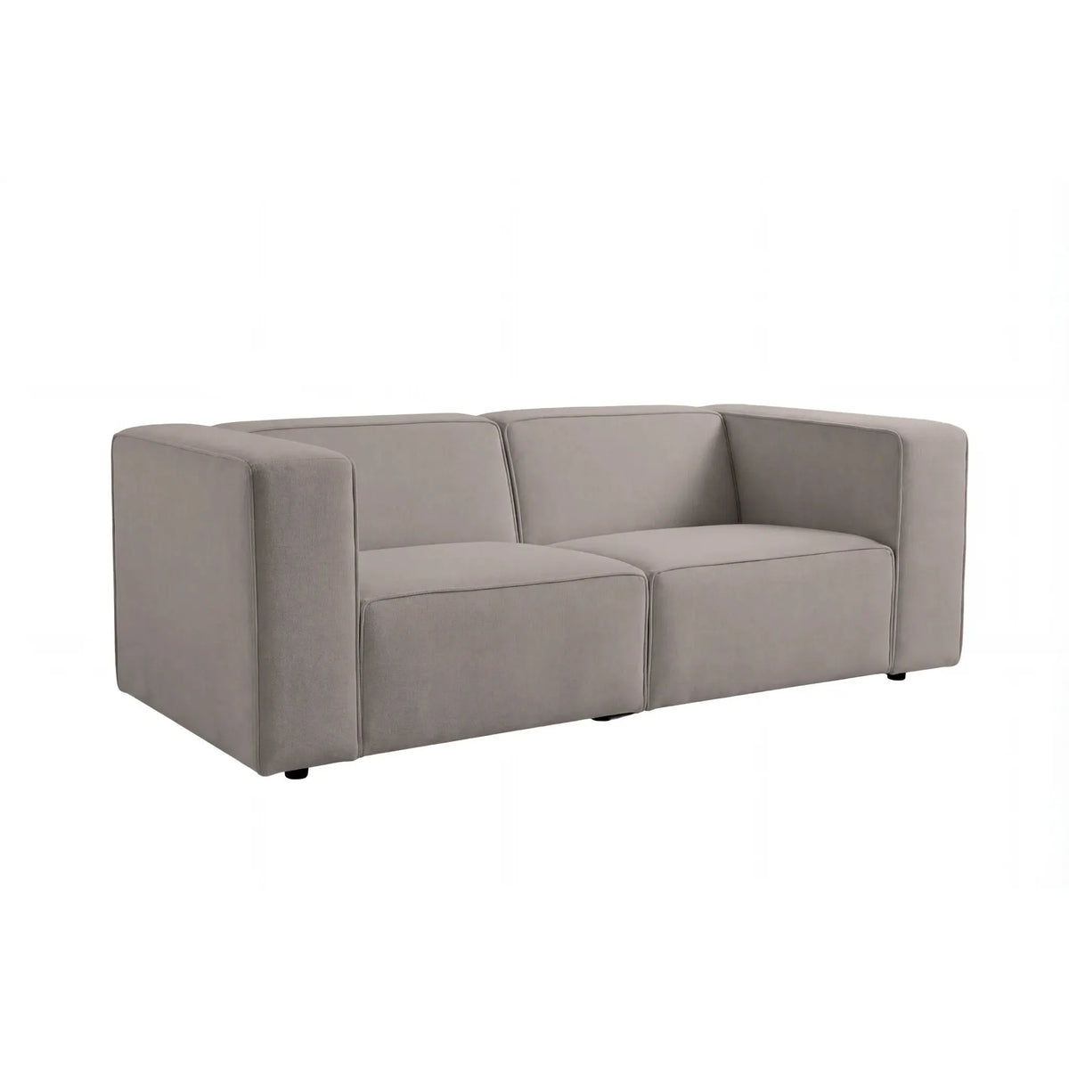 Mini Basil - Glat Stof - Lige Sofa