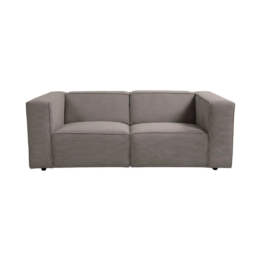 Mini Basil - lille sofa i fløjl - lige sofa