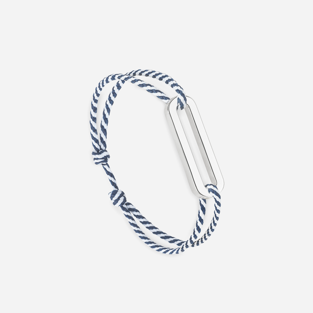 Bracelet Tavire - Bleu Marine & Blanc