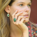 Chichen Malachite Ring 8.10Ct And Sterling Silver