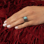 Kayab Turquoise 2Ct And Sterling Silver Ring