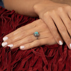 Anillo Kalinin Turquesa 1.30Ct Y Plata De Ley
